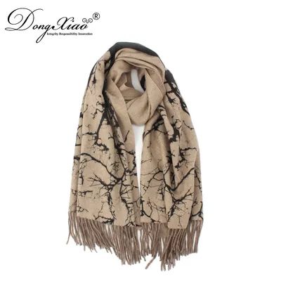 Woven Printing Large Travel Cashmere Scarf Shawl for Ladies