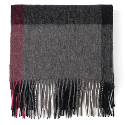 Plaid Style 100 Wool Woven Scarf Unisex