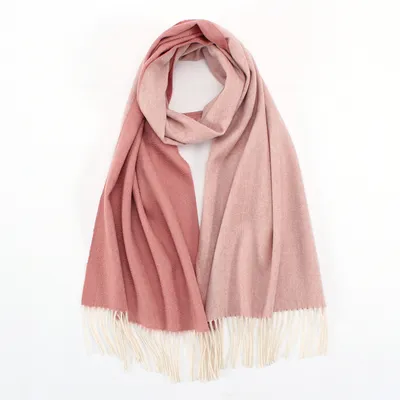Yarn Dyed Long Style Double Side Cashmere Scarf
