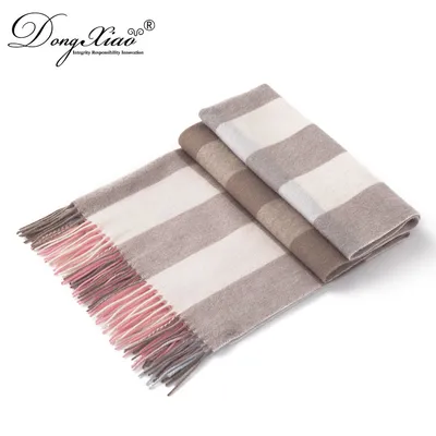 Merino Wool Yarn Woven Winter Scarf