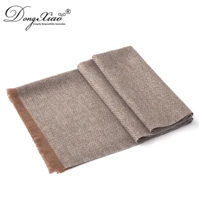 Vintage Woven 100 Wool Scarf Men