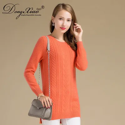 New Fashion Thickness Knitting Round Collar Sweater for Lady