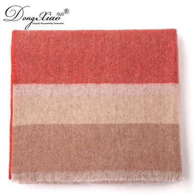 Solid Color Woven 100 Wool Blanket Scarf