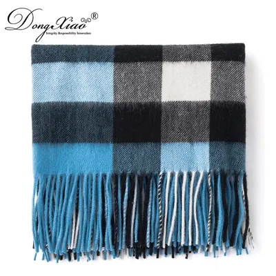 Russian Tassel Wool Tartan Scarf
