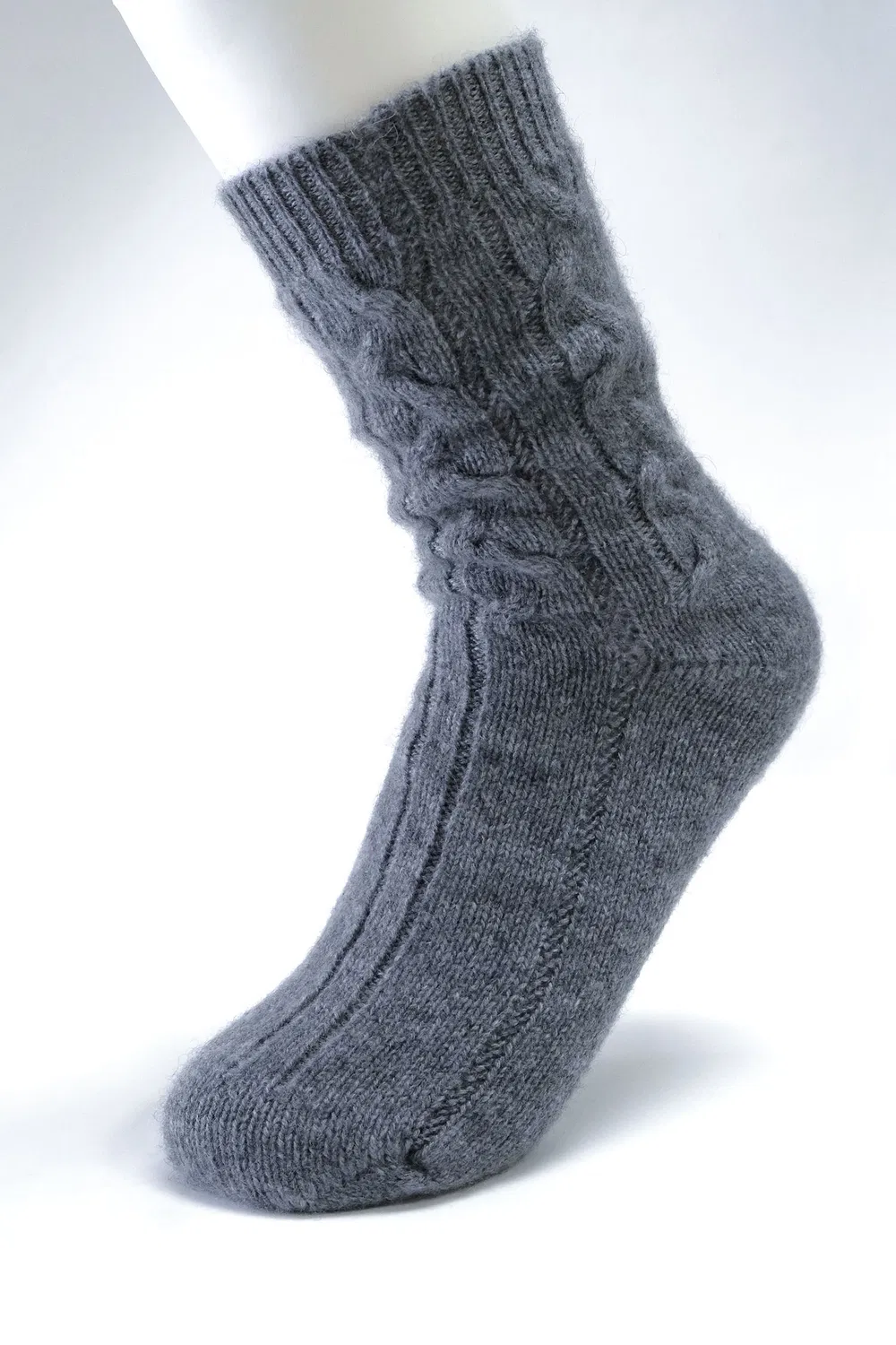Custom Winter Thicken Knitting Cashmere Socks Men view 2