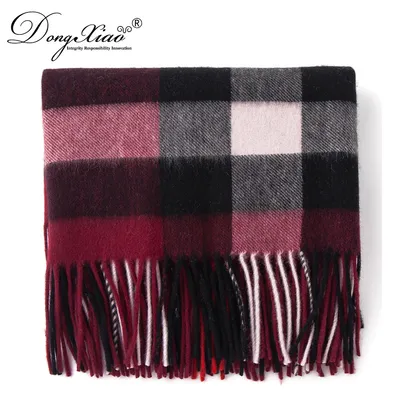 30 X 180 Cm Wool Scarf Plaid Tartan