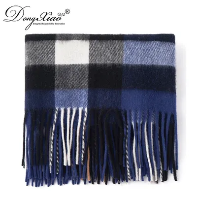 100 Lambs Wool Tartan Scarfs
