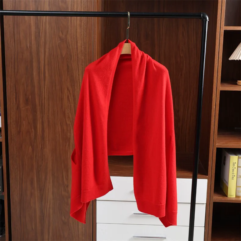 100% Cashmere, Cashmere pointelle crew-neck pullover, 14–15.5µm, Cashmere Garment — detail view 3