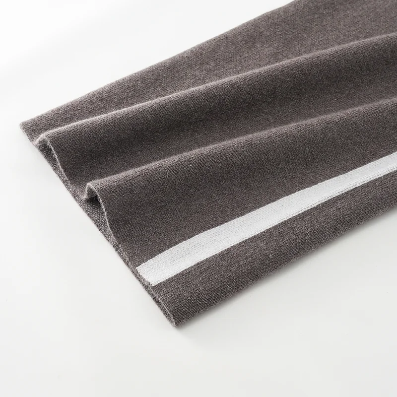 100% Cashmere, Cashmere two-piece knit set (top + wide-leg pants), 14–15.5µm, Cashmere Garment — detail view 6