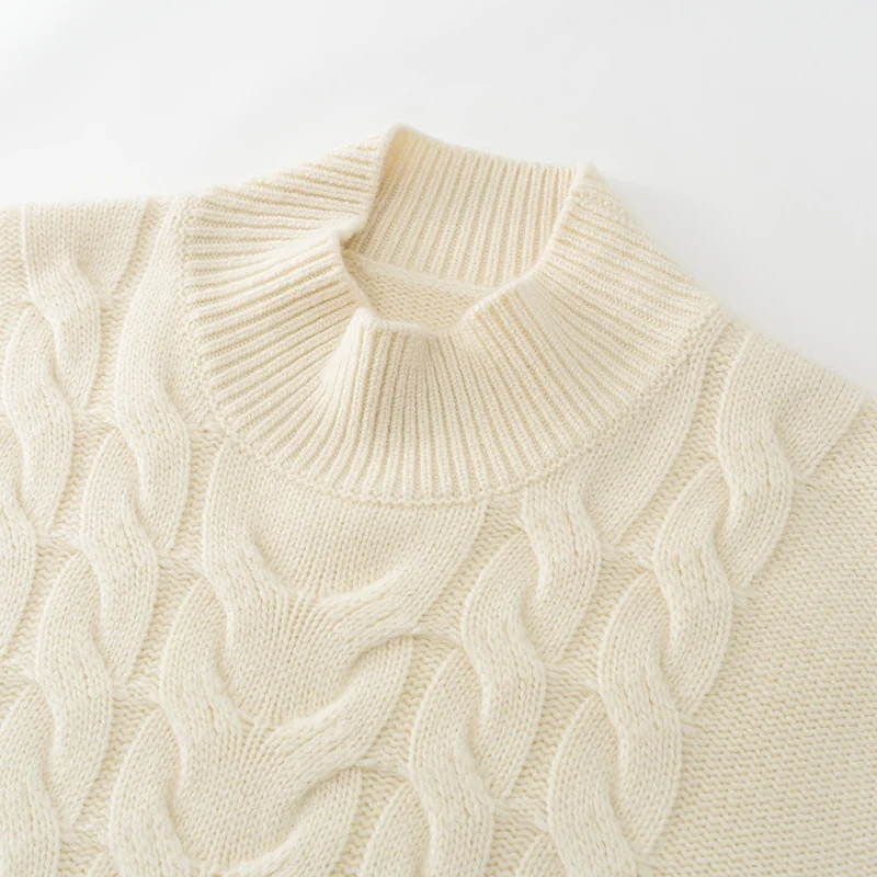 100% Cashmere, Cashmere pointelle crew-neck pullover with embroidered detail, 14–15.5µm, Cashmere Garment — detail view 6