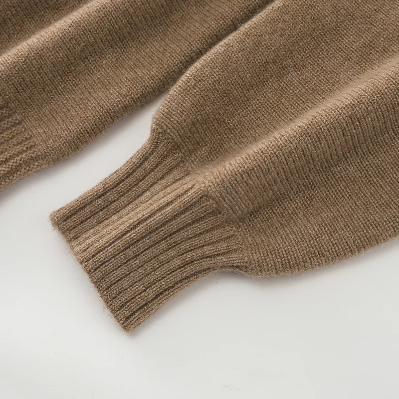 100% Cashmere, Cashmere floral-embroidered open-front cardigan, 14–15.5µm, Cashmere Garment — detail view 4