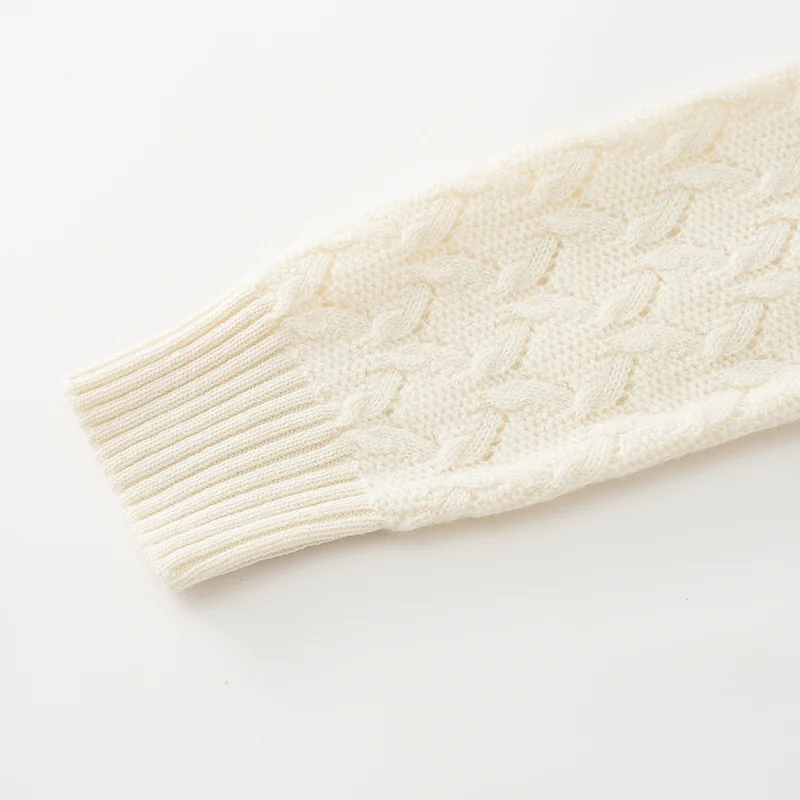 100% Cashmere, Cashmere pointelle shoulder-button crew-neck pullover, 14–15.5µm, Cashmere Garment — detail view 5