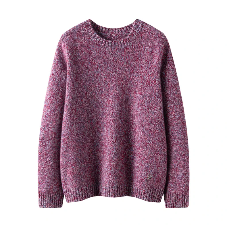Custom Cashmere Saddle Shoulder Pullover Women - Round Neck Fancy Knit Sweater FW 2025 — Cashmere Sweaters & Knitwear, 100% Cashmere