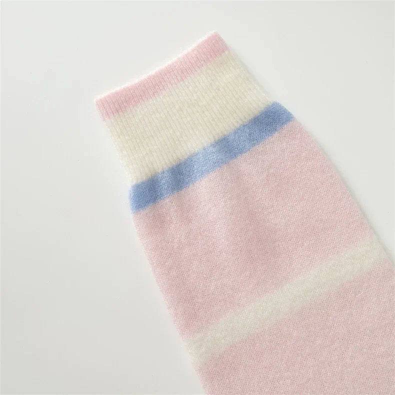 100% Cashmere, Custom Cashmere Colorblock Long Sleeve Sweater Women - Pullover Wholesale FW 2025, 14–15.5µm, Womenswear — detail view 2