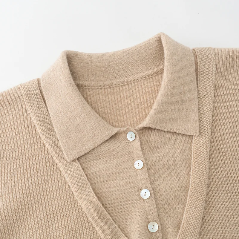 100% Cashmere, Cashmere relaxed-fit crew-neck pullover, 14–15.5µm, Cashmere Garment — detail view 6