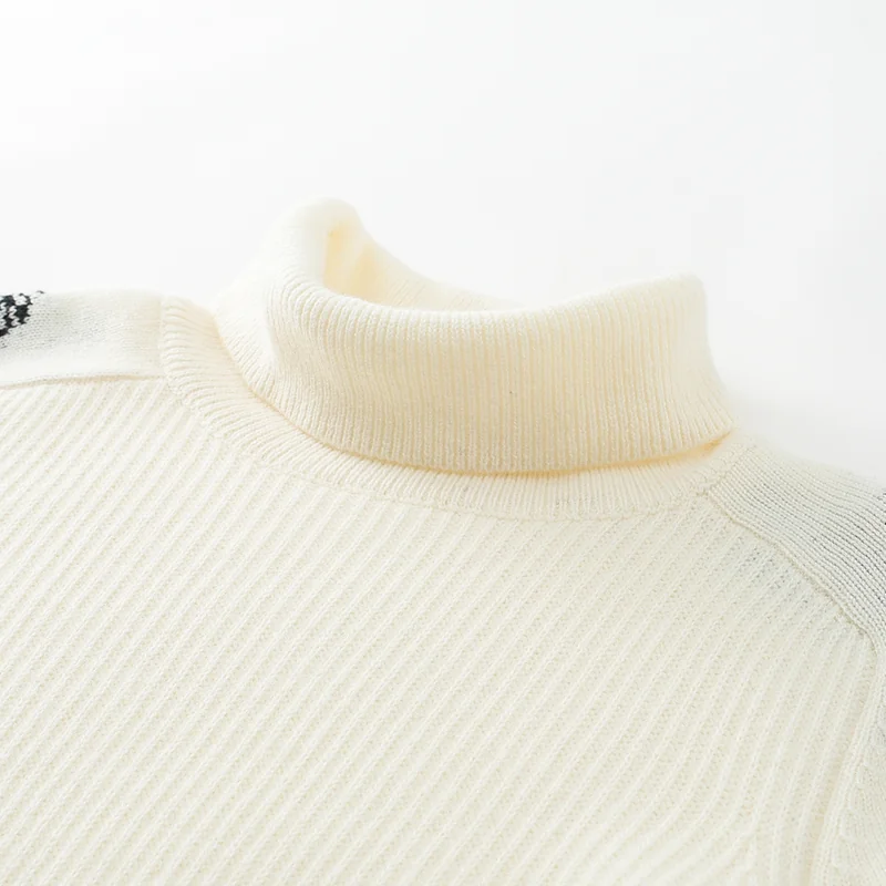 100% Cashmere, Cashmere two-tone crew-neck pullover, 14–15.5µm, Cashmere Garment — detail view 5