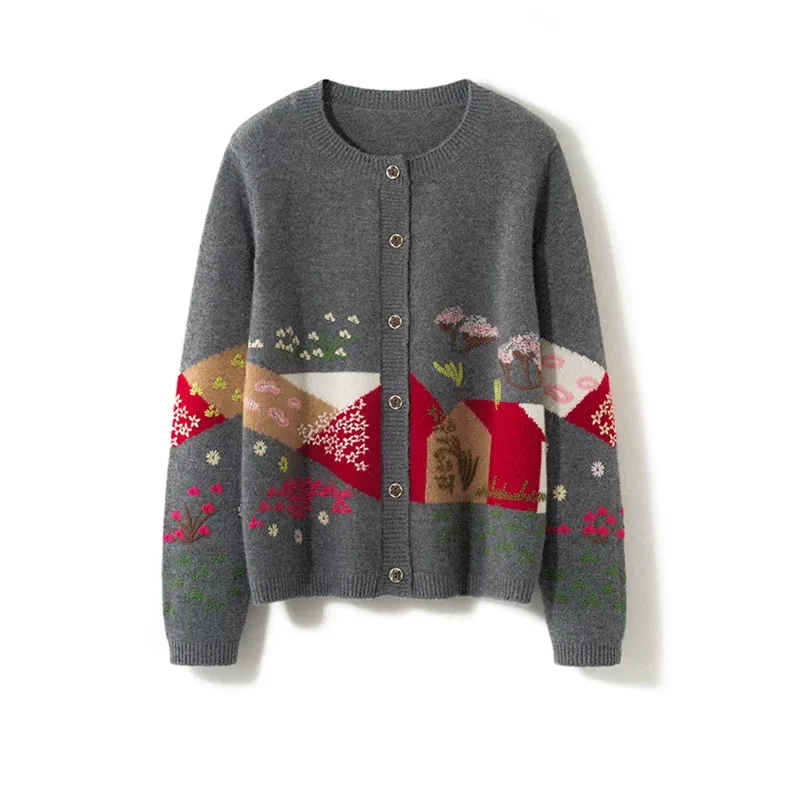 100% Cashmere, Cashmere turtleneck pullover with cable detail, 14–15.5µm, Cashmere Garment — detail view 2