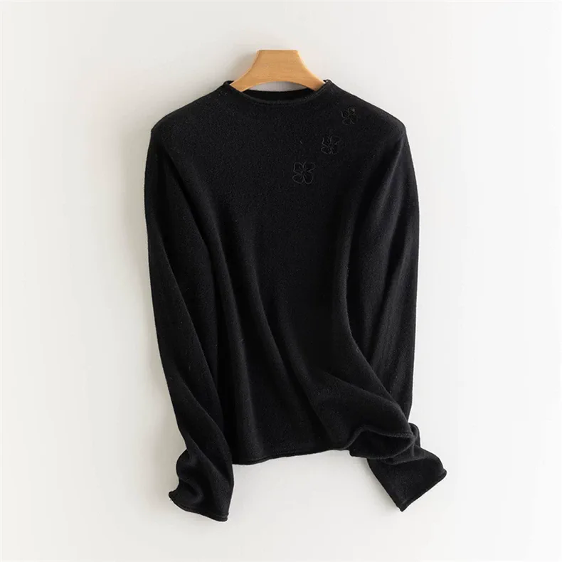 Cashmere diamond-pattern button-front cardigan