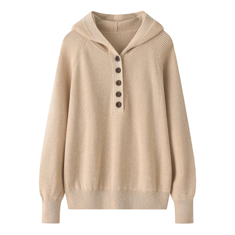 100% Cashmere, Cashmere cable-knit button-front cardigan, 14–15.5µm, Cashmere Garment — detail view 4