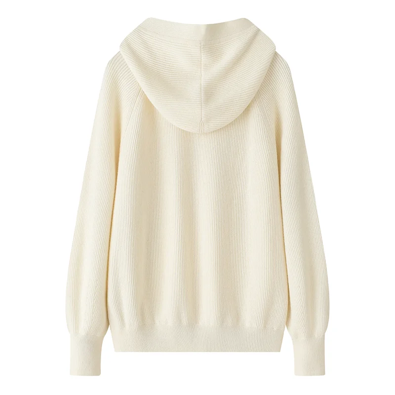 100% Cashmere, Cashmere cable-knit button-front cardigan, 14–15.5µm, Cashmere Garment — detail view 5