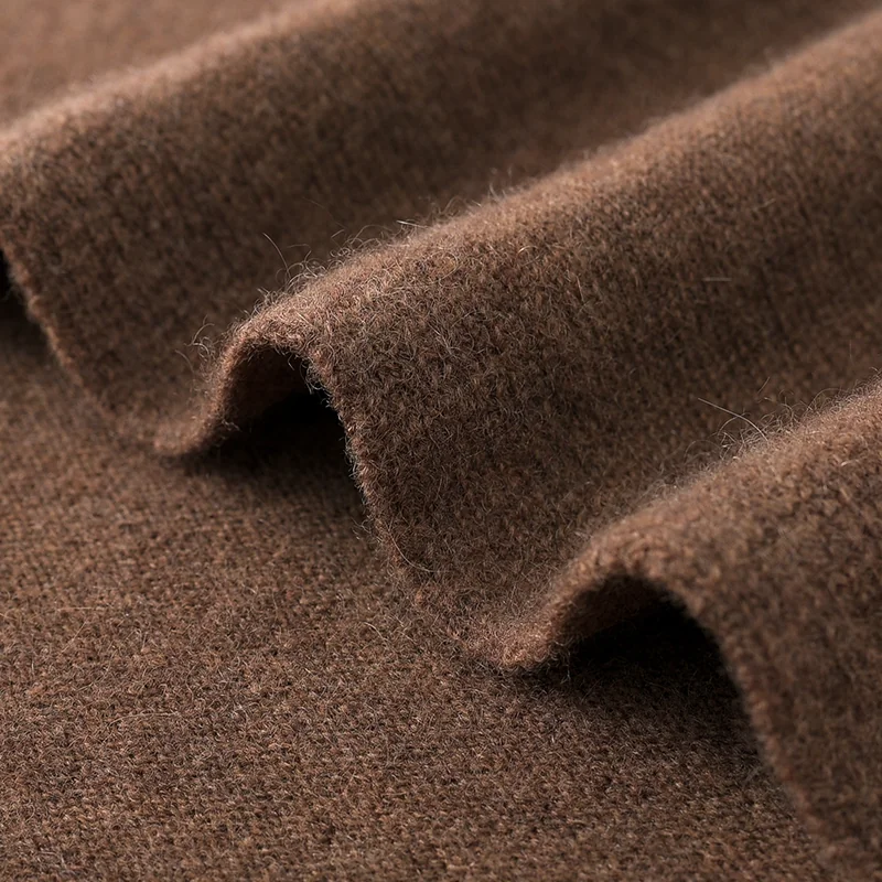 100% Cashmere, Cashmere crew-neck pullover with cable knit, 14–15.5µm, Cashmere Garment