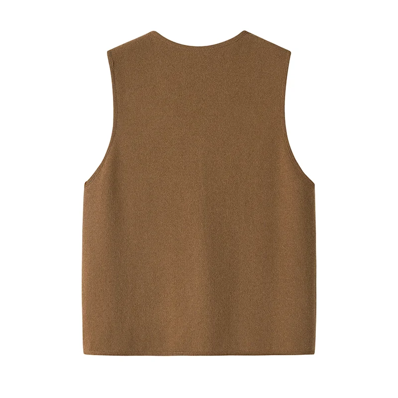 100% Cashmere, Cashmere mock-neck pullover with relaxed fit, 14–15.5µm, Cashmere Garment — detail view 4