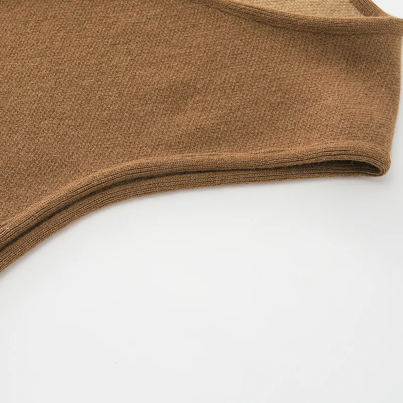 100% Cashmere, Cashmere mock-neck pullover with relaxed fit, 14–15.5µm, Cashmere Garment — detail view 5