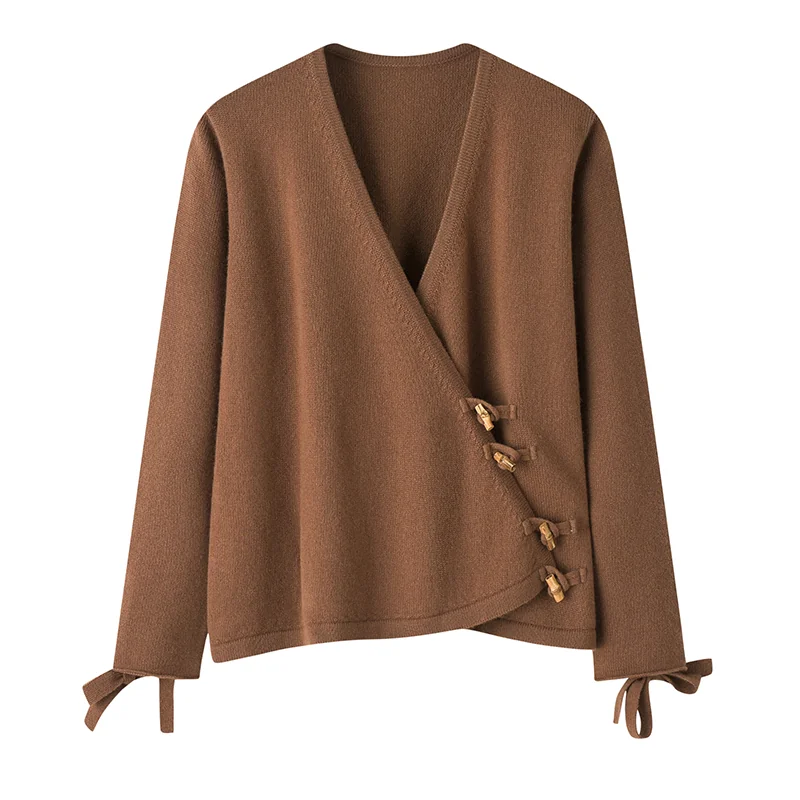 100% Cashmere, Cashmere crew-neck pullover with ribbed hem, 14–15.5µm, Cashmere Garment — detail view 2