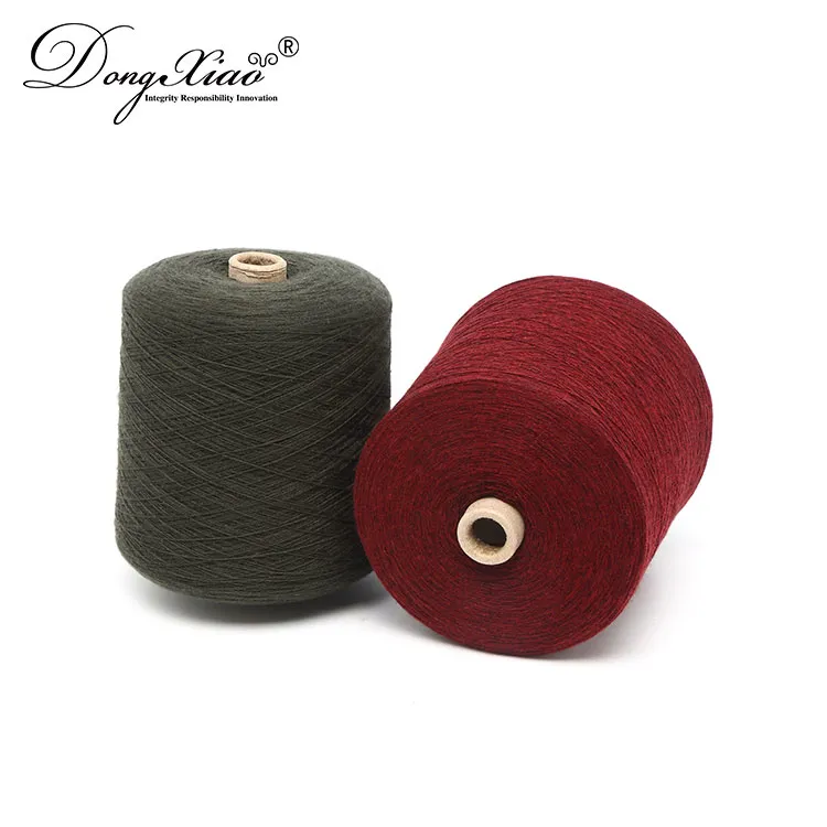 正红/中国红 2/26NM Cashmere Wool Yarn — Cashmere Yarn & Fiber, 30% Cashmere 70% Wool