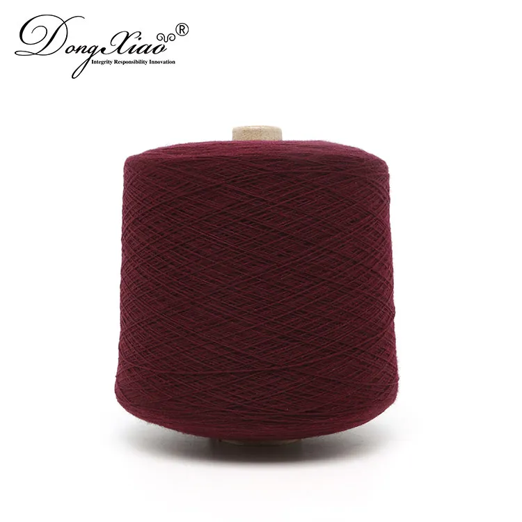 暗红/酒红 2/80NM Cashmere Taiji Yarn — Cashmere Yarn & Fiber, 10% Cashmere 40% Wool 50% Taiji Stone Fiber