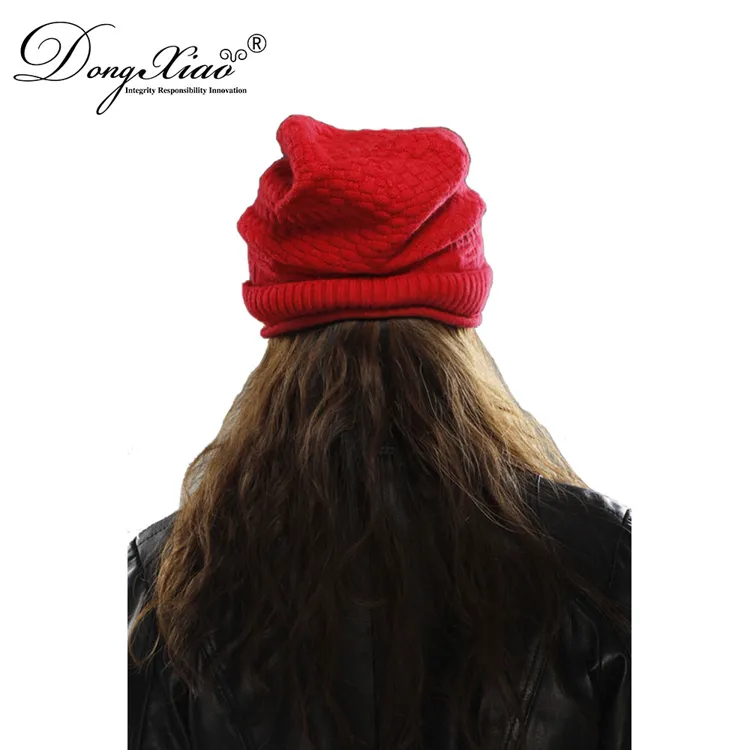 Classic Fold-up Beanie · 100% Cashmere · Unisex Knit Cap, 14–15.5µm, Winter Warmth / Outerwear — detail view 26