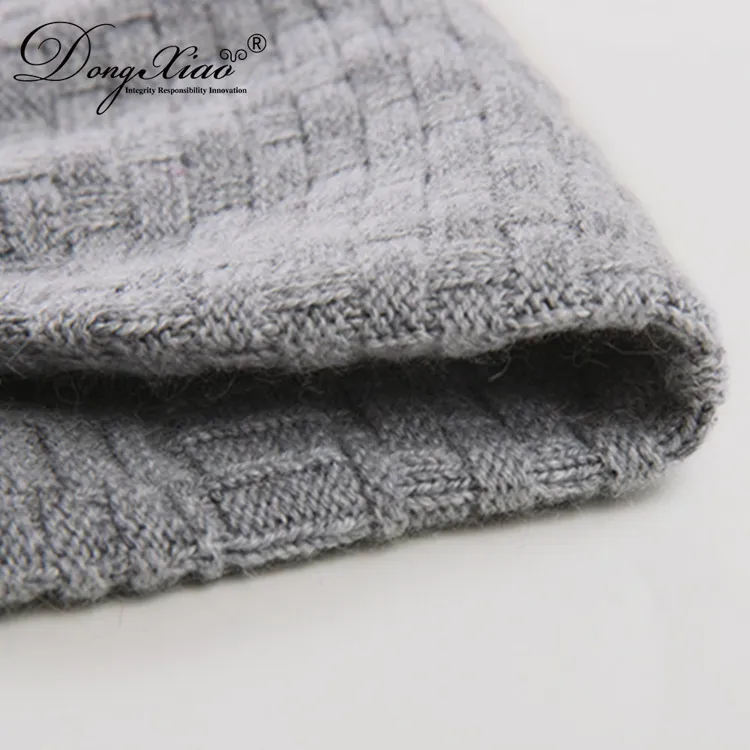Classic Fold-up Beanie · 100% Cashmere · Unisex Knit Cap, 14–15.5µm, Winter Warmth / Outerwear — detail view 31