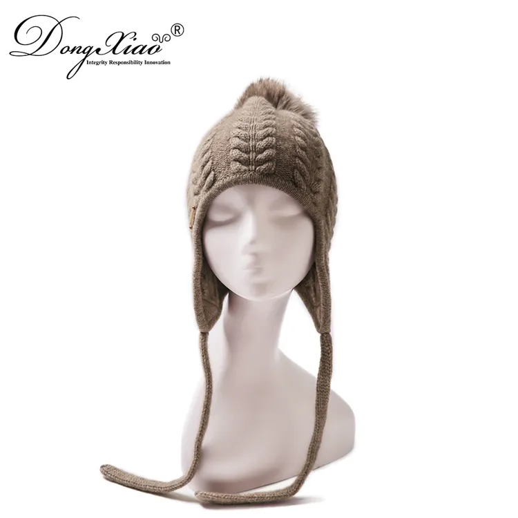 Ribbed Knit Hat · 100% Cashmere · Unisex Knit Cap, 14–15.5µm, Winter Warmth / Outerwear — detail view 2