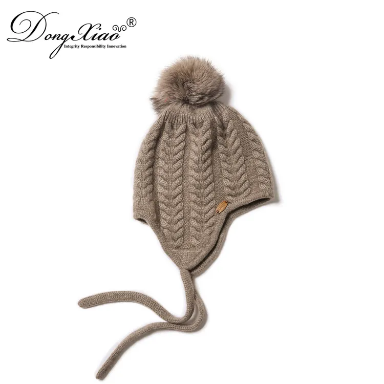 Ribbed Knit Hat · 100% Cashmere · Unisex Knit Cap, 14–15.5µm, Winter Warmth / Outerwear — detail view 4