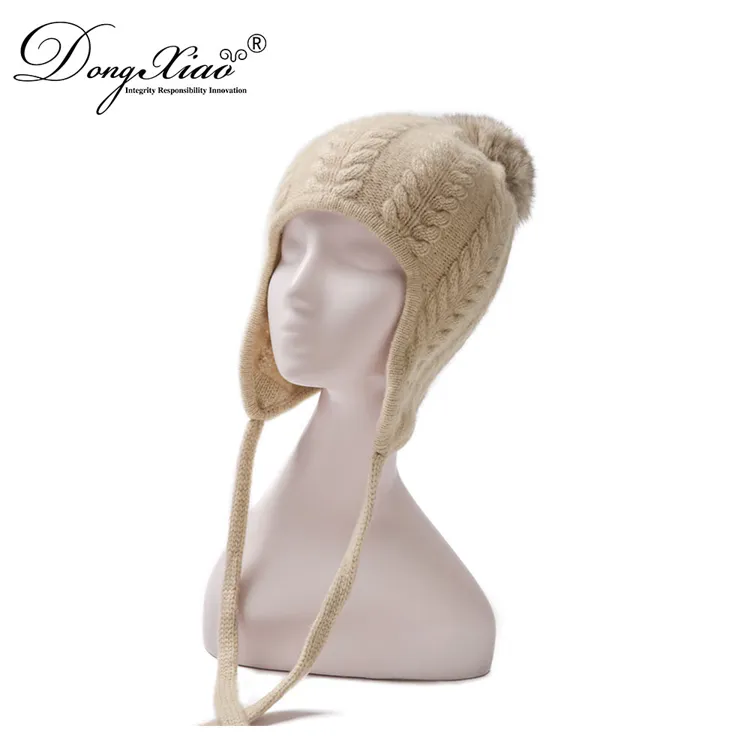 Ribbed Knit Hat · 100% Cashmere · Unisex Knit Cap, 14–15.5µm, Winter Warmth / Outerwear — detail view 8