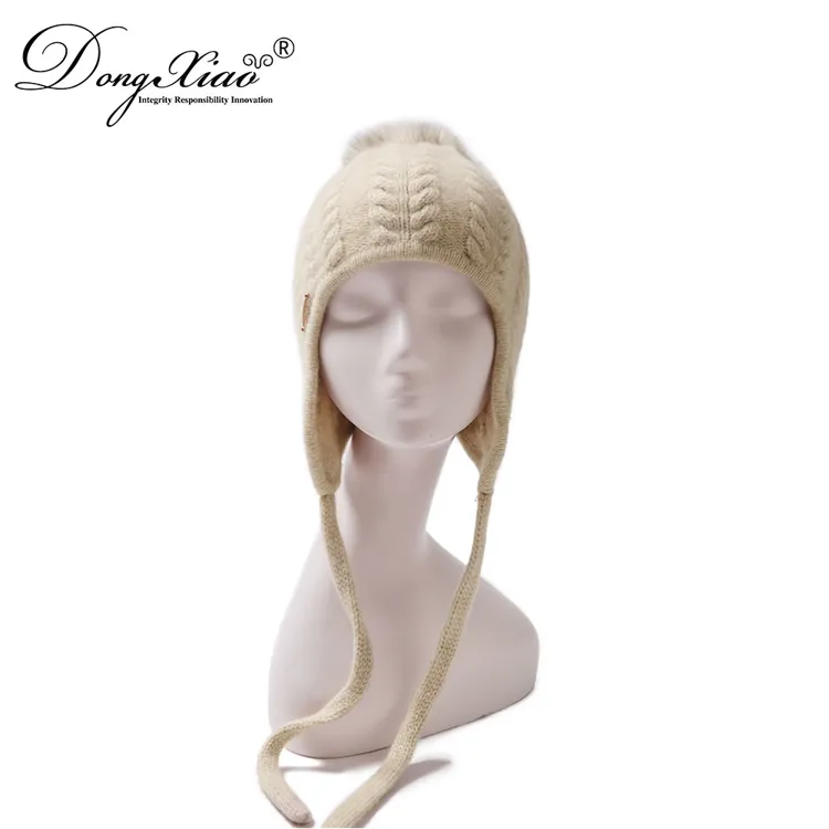 Ribbed Knit Hat · 100% Cashmere · Unisex Knit Cap, 14–15.5µm, Winter Warmth / Outerwear — detail view 9