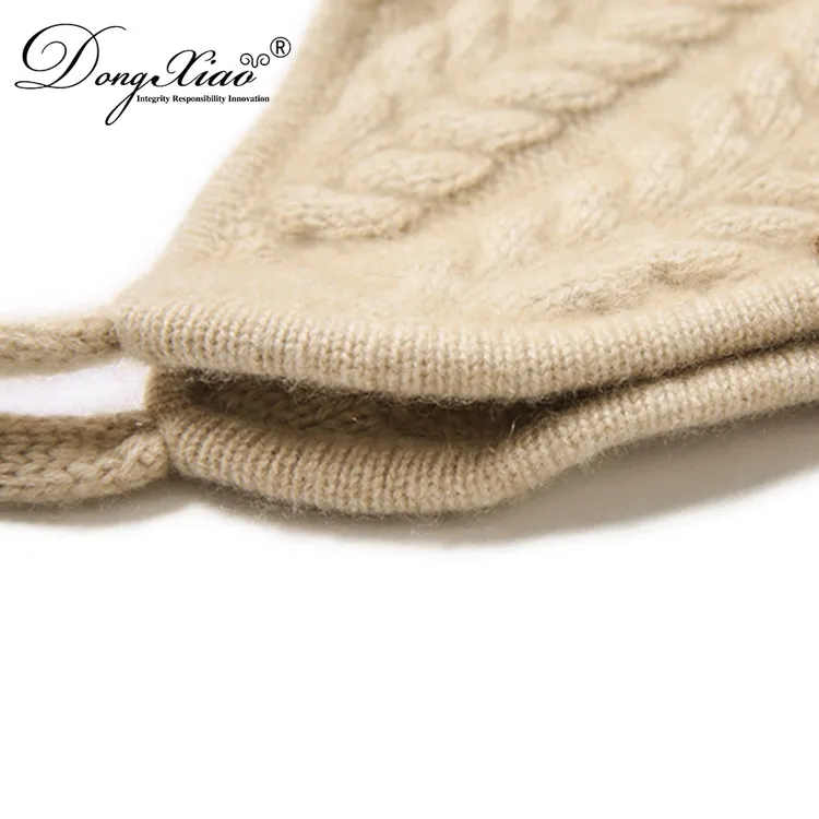 Ribbed Knit Hat · 100% Cashmere · Unisex Knit Cap, 14–15.5µm, Winter Warmth / Outerwear — detail view 11