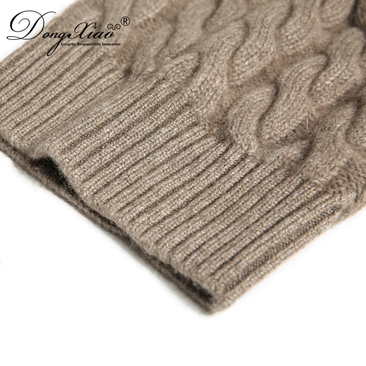 Ribbed Knit Hat · 100% Cashmere · Unisex Knit Cap, 14–15.5µm, Winter Warmth / Outerwear — detail view 5