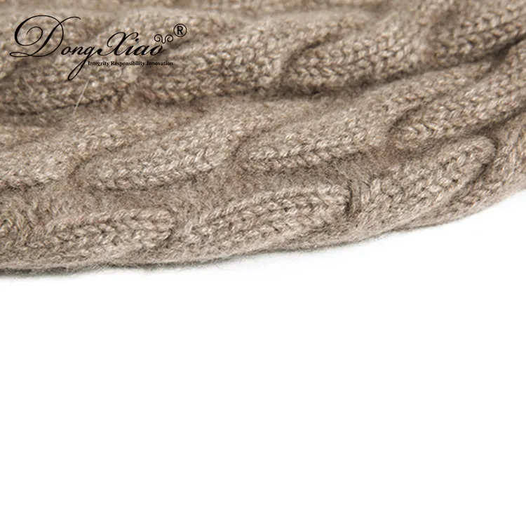 Ribbed Knit Hat · 100% Cashmere · Unisex Knit Cap, 14–15.5µm, Winter Warmth / Outerwear — detail view 7
