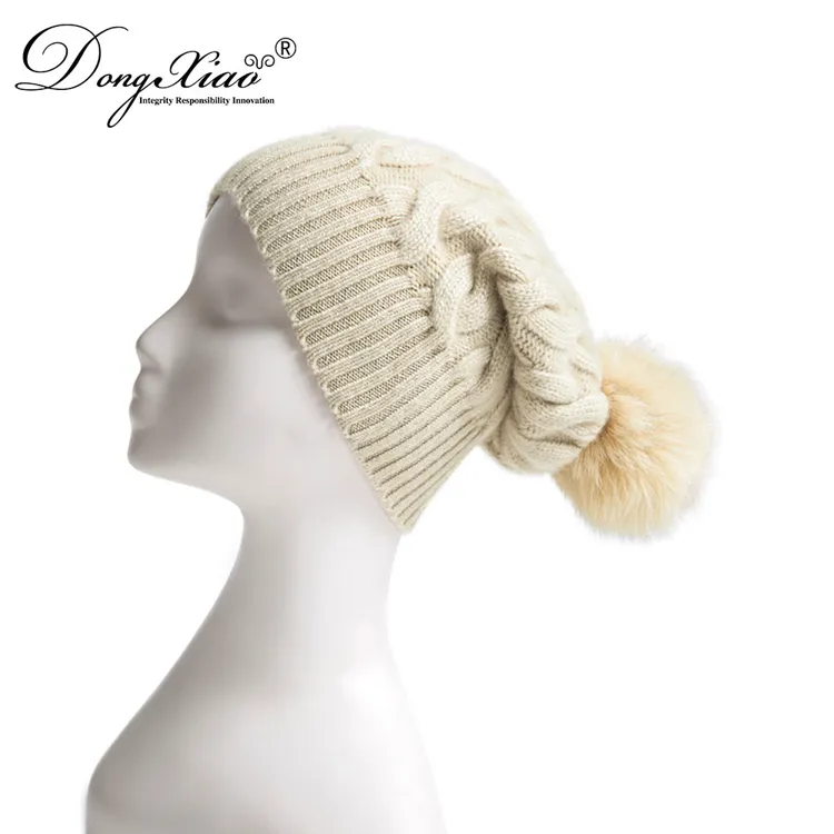 Ribbed Knit Hat · 100% Cashmere · Unisex Knit Cap, 14–15.5µm, Winter Warmth / Outerwear — detail view 8