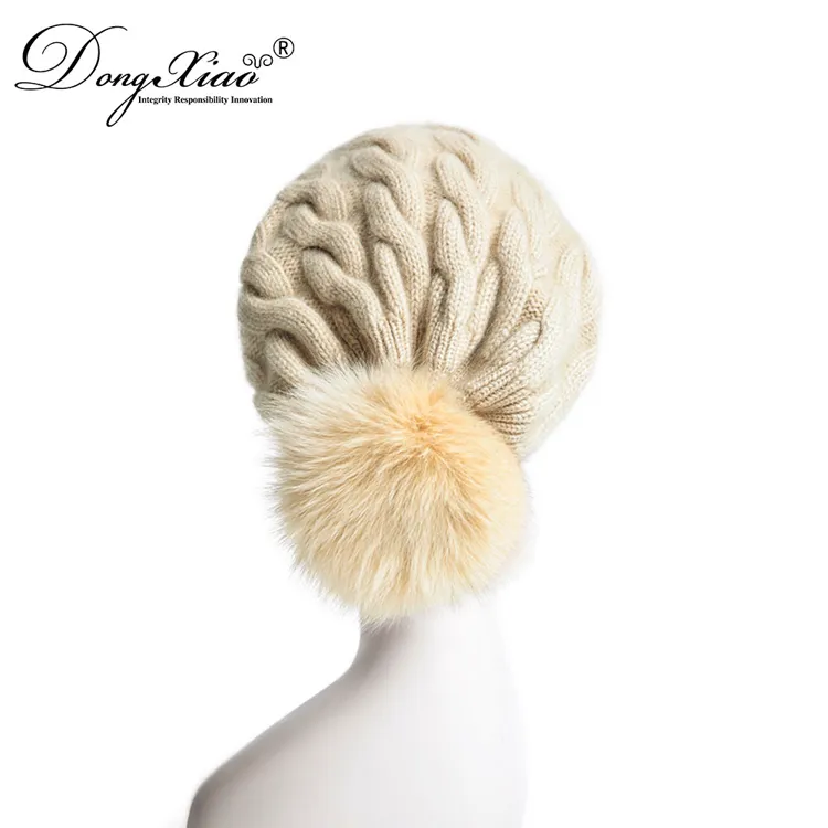 Ribbed Knit Hat · 100% Cashmere · Unisex Knit Cap, 14–15.5µm, Winter Warmth / Outerwear — detail view 9