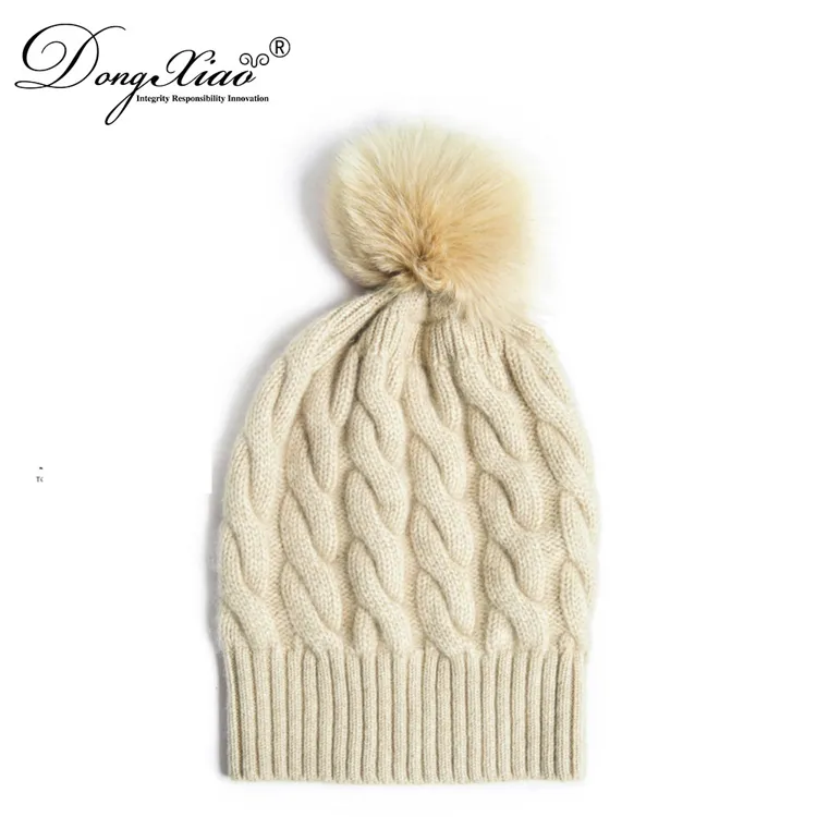 Ribbed Knit Hat · 100% Cashmere · Unisex Knit Cap, 14–15.5µm, Winter Warmth / Outerwear — detail view 10