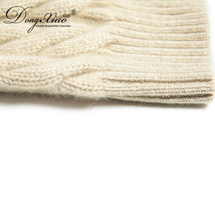 Ribbed Knit Hat · 100% Cashmere · Unisex Knit Cap, 14–15.5µm, Winter Warmth / Outerwear — detail view 11