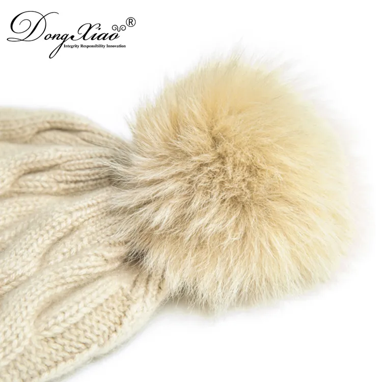 Ribbed Knit Hat · 100% Cashmere · Unisex Knit Cap, 14–15.5µm, Winter Warmth / Outerwear — detail view 12