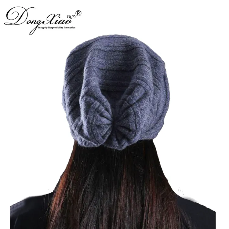 Ribbed Knit Hat · 100% Cashmere · Unisex Knit Cap, 14–15.5µm, Winter Warmth / Outerwear — detail view 3