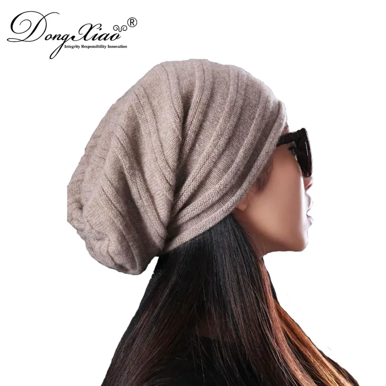 Ribbed Knit Hat · 100% Cashmere · Unisex Knit Cap, 14–15.5µm, Winter Warmth / Outerwear — detail view 5