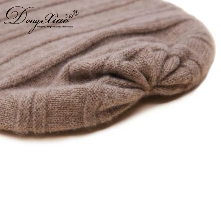 Ribbed Knit Hat · 100% Cashmere · Unisex Knit Cap, 14–15.5µm, Winter Warmth / Outerwear — detail view 8