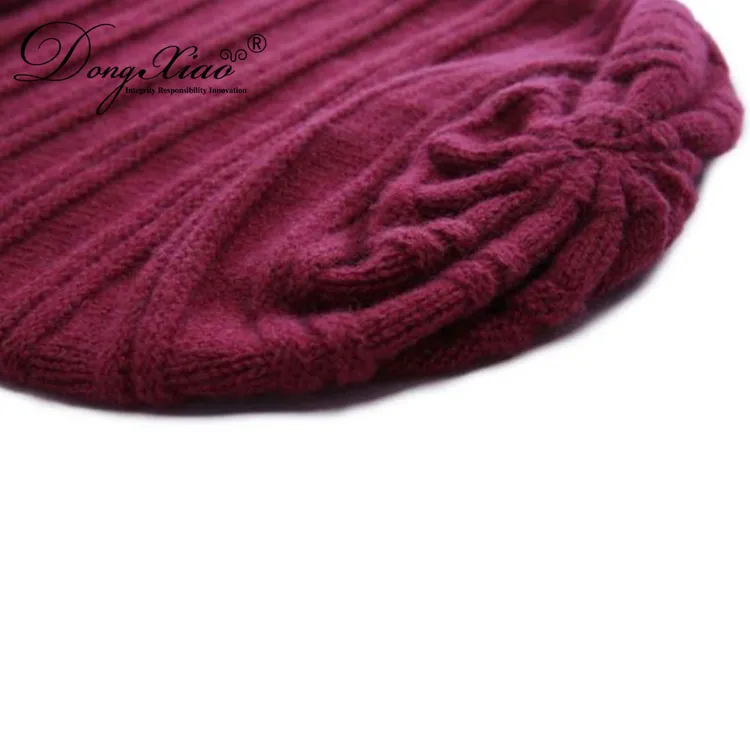 Ribbed Knit Hat · 100% Cashmere · Unisex Knit Cap, 14–15.5µm, Winter Warmth / Outerwear — detail view 14