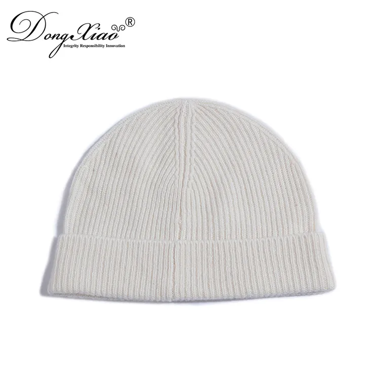 Wholesale Classic Fold-up Beanie · 100% Cashmere · Unisex Knit Cap