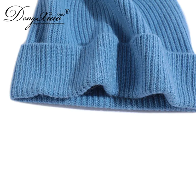 Classic Fold-up Beanie · 100% Cashmere · Unisex Knit Cap, 14–15.5µm, Winter Warmth / Outerwear — detail view 6